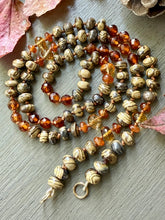 Load image into Gallery viewer, 14k Schalenblende and Garnet Necklace