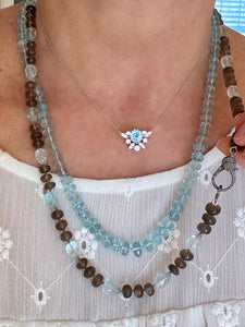 Aquamarine and Moonstone Necklace