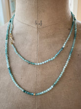 Load image into Gallery viewer, 14k Grandidierite Little Luxe Necklace