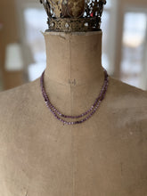 Load image into Gallery viewer, 14k Purple Spinel Long Necklace