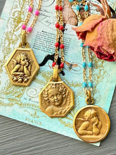 Load image into Gallery viewer, Antique French Cherub Medal