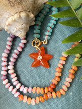 Load image into Gallery viewer, Gemstone Starfish Necklace Red Onyx