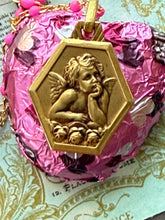 Load image into Gallery viewer, Antique French Cherub Medal