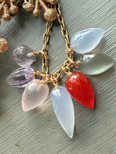 Load image into Gallery viewer, 14k Gemstone Drop Charms