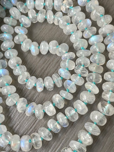 14k Rainbow Moonstone Necklace