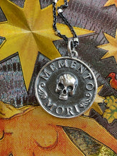 Load image into Gallery viewer, Sterling Silver Memento Mori Skull Necklace