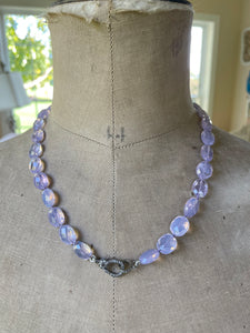 Lavender Quartz Nugget Necklace