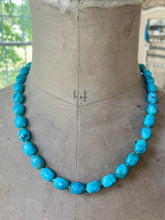 Load image into Gallery viewer, 14k Kingman Turquoise Necklace &quot;Robin&#39;s Egg&quot;