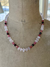 Load image into Gallery viewer, Rose Quartz, Garnet and Pink Topaz Necklace