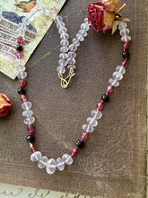 Load image into Gallery viewer, Rose Quartz, Garnet and Pink Topaz Necklace