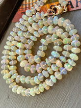 Load image into Gallery viewer, 14k Gold Faceted Ethiopian Opal Necklace