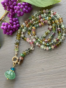 14k Multi Tourmaline Necklace