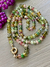 Load image into Gallery viewer, 14k Multi Tourmaline Necklace