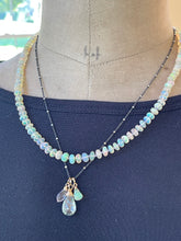 Load image into Gallery viewer, 14k Gold Faceted Ethiopian Opal Necklace