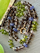 Cargar imagen en el visor de la galería, Smoky Quartz Floral Pathways Necklace