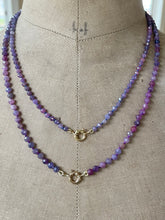 Load image into Gallery viewer, 14k Rustic Ruby Necklace &quot;Beautyberry&quot;