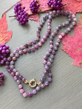 Load image into Gallery viewer, 14k Rustic Ruby Necklace &quot;Beautyberry&quot;