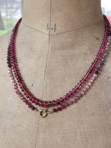 14k Multi Spinel Necklace