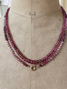 14k Rubellite Tourmaline Necklace