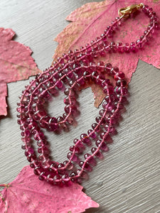 14k Rubellite Tourmaline Necklace