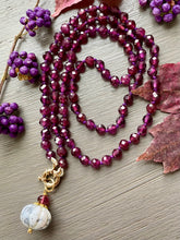 Load image into Gallery viewer, 14k Purple Garnet Necklace