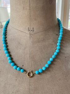 14k Kingman Turquoise Necklace