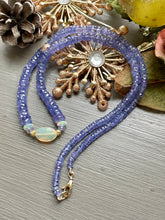 Load image into Gallery viewer, 14k Tanzanite Heishi Necklace