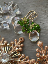 Carica l&#39;immagine nel visualizzatore di Gallery, Crystal Quartz Cluster Earrings