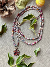 Carica l&#39;immagine nel visualizzatore di Gallery, Sapphire and Bohemian Garnet Necklace