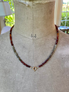Multi Garnet and Zircon Necklace