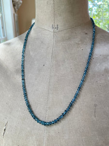 14k London Blue Topaz Silk Necklace