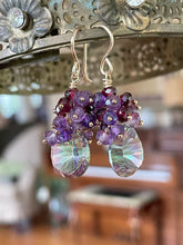 Load image into Gallery viewer, Mystic Quartz Cluster Earrings