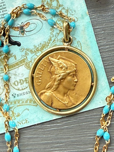 Antique French Gallia Medal