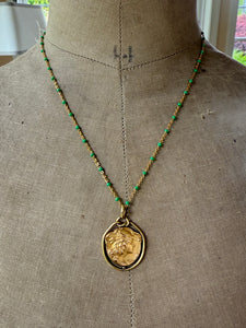 Antique French Marianne Goddess of Liberty Medal