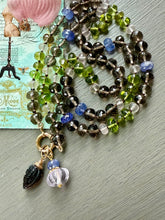 Cargar imagen en el visor de la galería, Smoky Quartz Floral Pathways Necklace