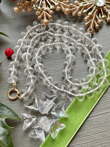 14k Crystal Quartz Necklace