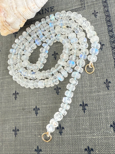 Rainbow Moonstone with Open Loops 