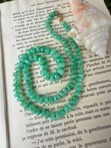 Tanzanian Opal Necklace "Sour Apple"