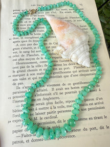 Tanzanian Opal Necklace "Sour Apple"