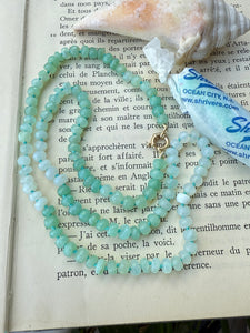Peruvian Opal Necklace "Mint"