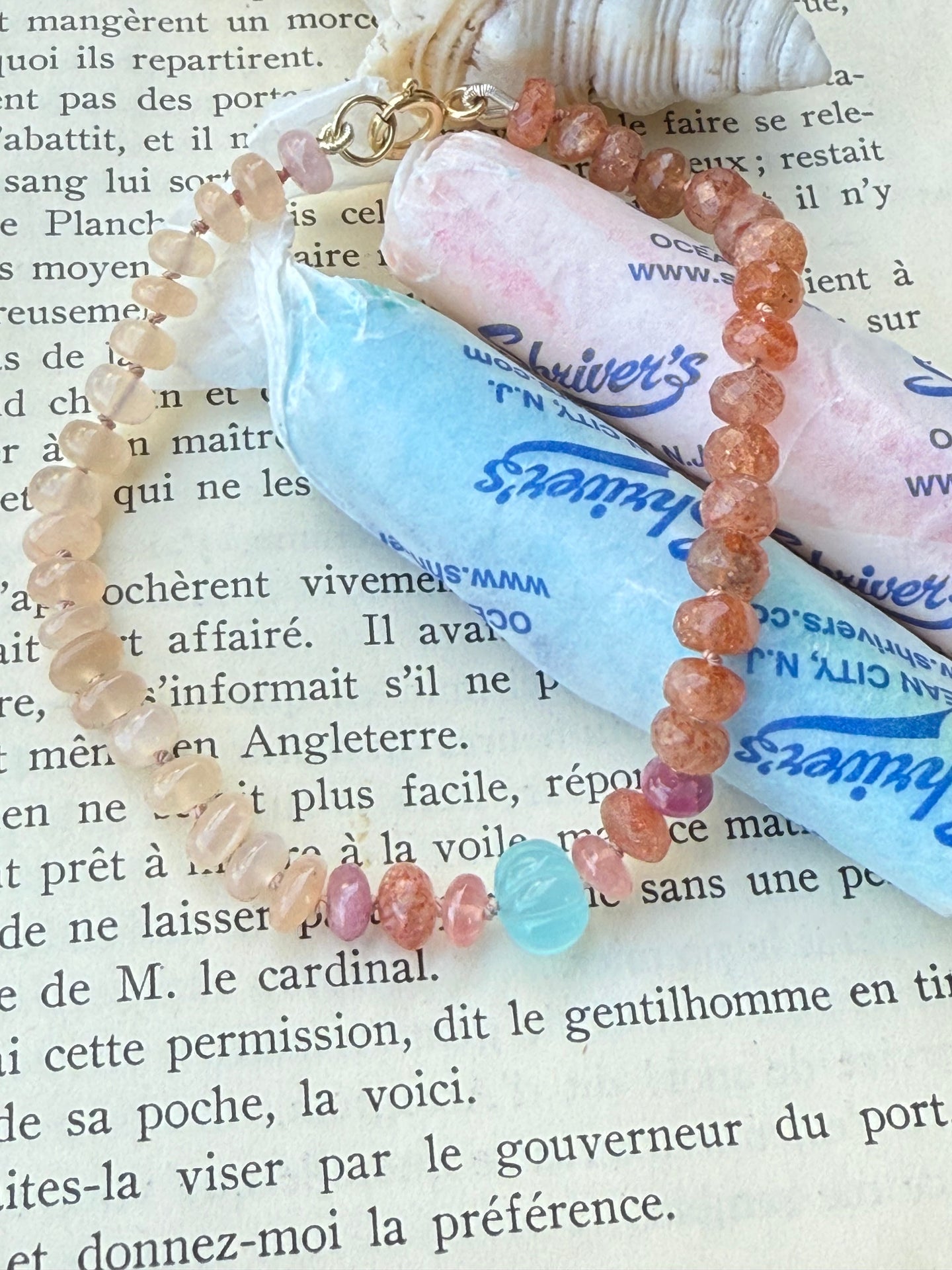14k Saltwater Taffy Bracelet 