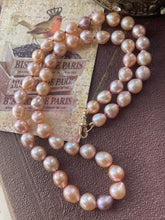 Load image into Gallery viewer, 14k Peach Petite Baroque Pearls