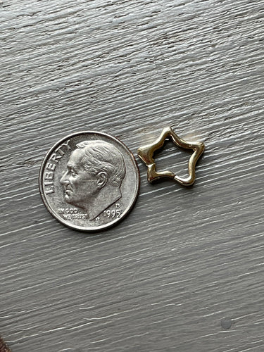 14k Star Shaped Clasp/Connector