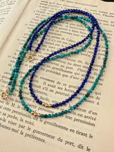 Load image into Gallery viewer, 14k Slim and Dainty Gemstone Necklaces