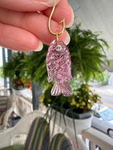 Charger l'image dans la galerie, 14k Carved Pink Tourmaline Fish Charm LARGE #1