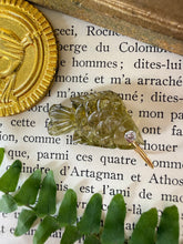 Carica l'immagine nel visualizzatore di Gallery, 14k Carved Olive Green Tourmaline Fish Charm LARGE #2