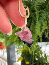 Carica l'immagine nel visualizzatore di Gallery, Carved Bi Color Tourmaline TINY Fish Charm 2