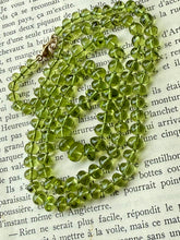 Cargar imagen en el visor de la galería, 14k Afghani Peridot Hand Knotted Silk Necklace