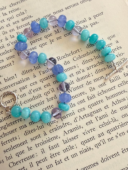 Hand Knotted Gemstone Bracelet-Sea Urchin