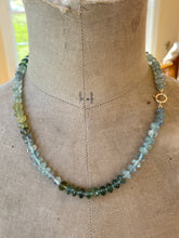 Load image into Gallery viewer, 14k Moss Aquamarine Necklace  LAST ONE